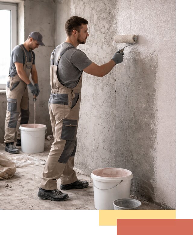 Нанесение бетоноконтакта на стены в Красноуфимске для последующей отделки