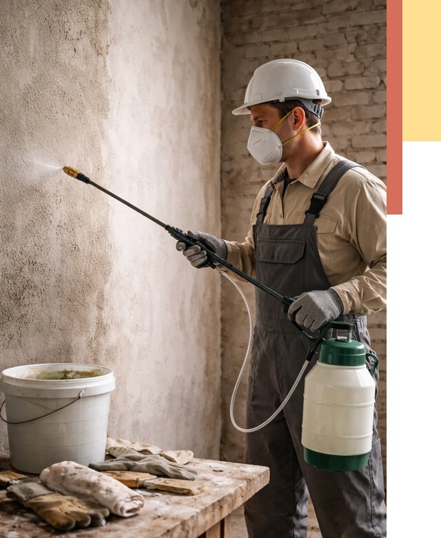 Антисептическая обработка стен в Красноуфимске от 1219 руб. — быстро и недорого | ОТДЕЛОЧНИК-Крф