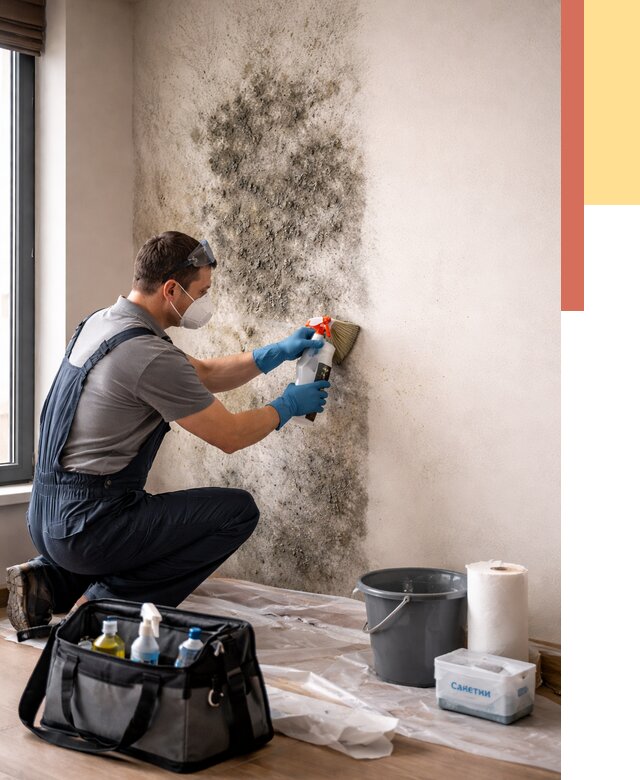 Удаление плесени со стен в Красноуфимске от 2184 руб. — быстро и недорого | ОТДЕЛОЧНИК-Крф