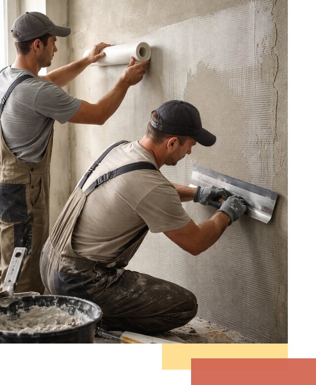 Армирование стен стеклосеткой в Красноуфимске для прочной отделки