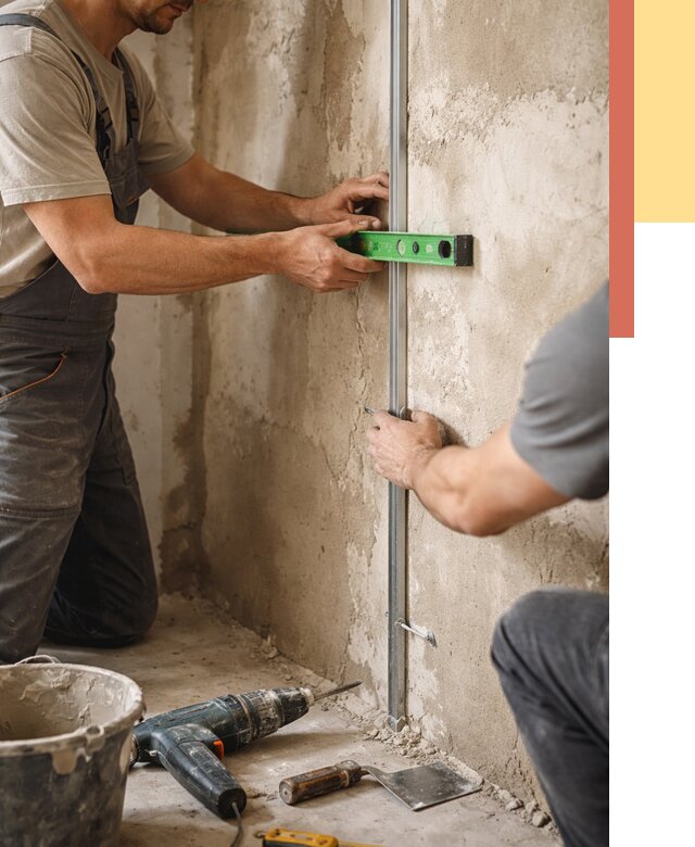 Установка штукатурных маяков в Красноуфимске от 7110 руб. — быстро и недорого | ОТДЕЛОЧНИК-Крф