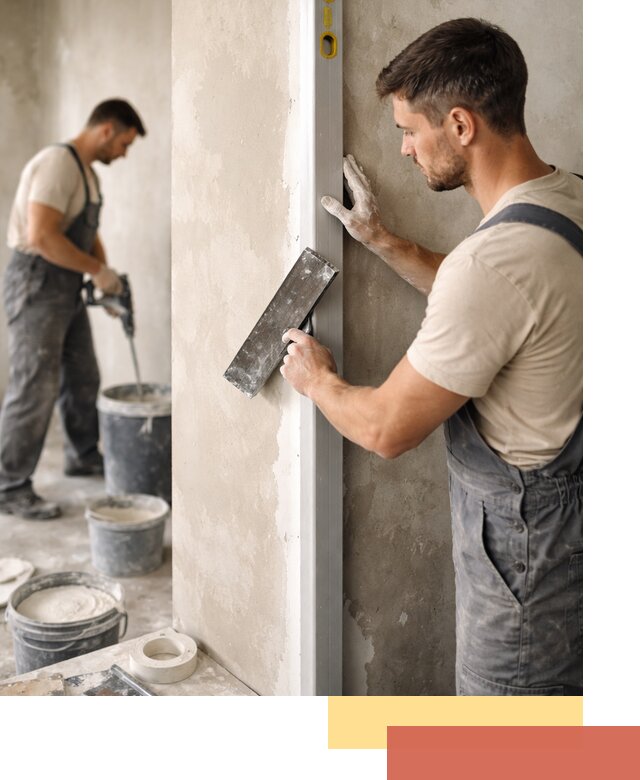 Выведение углов стен в Красноуфимске: монтаж и оштукатуривание