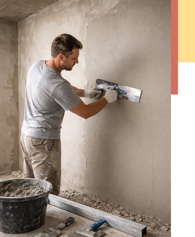 Штукатурка стен без маяков в Красноуфимске от 7313 руб/м2 — услуги и цена | ОТДЕЛОЧНИК-Крф