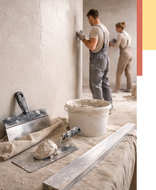 Штукатурка стен гипсовая в Красноуфимске от 4571 руб/м2 — быстро и недорого | ОТДЕЛОЧНИК-Крф