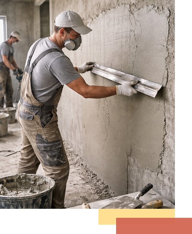 Штукатурка бетонных стен в Красноуфимске качественно и долговечно