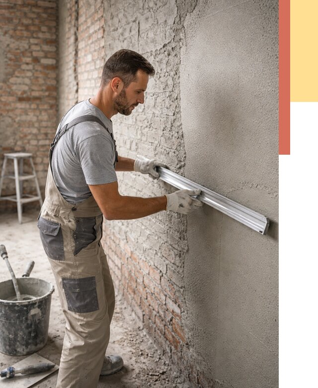 Штукатурка кирпичных стен в Красноуфимске от 4571 руб/м2 — быстро и недорого | ОТДЕЛОЧНИК-Крф