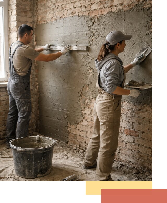 Штукатурка кирпичных стен в Красноуфимске — качественно и надежно