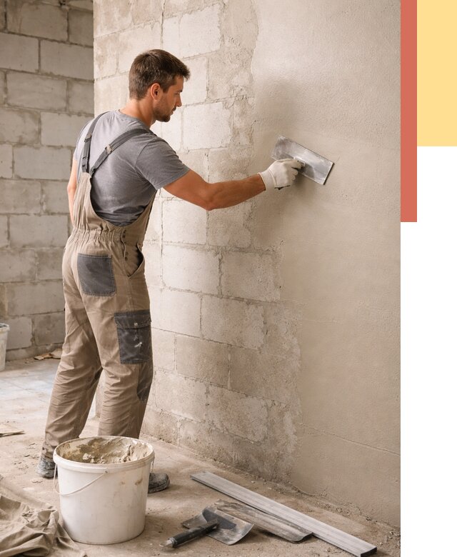 Штукатурка стен из газобетона в Красноуфимске от 2133 руб./м2 — быстро и недорого | ОТДЕЛОЧНИК-Крф