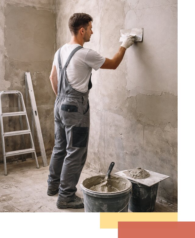 Штукатурка стен в ванной под ключ в Красноуфимске