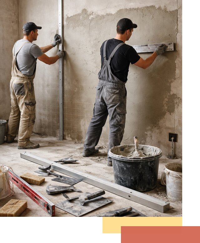 Профессиональная штукатурка стен под плитку в Красноуфимске