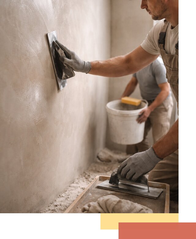 Нанесение марокканской штукатурки таделакт в Красноуфимске