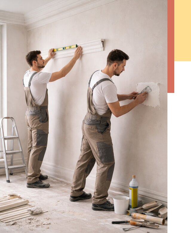 Монтаж лепнины на стены в Красноуфимске от 4571 руб. — недорого, быстро | ОТДЕЛОЧНИК-Крф