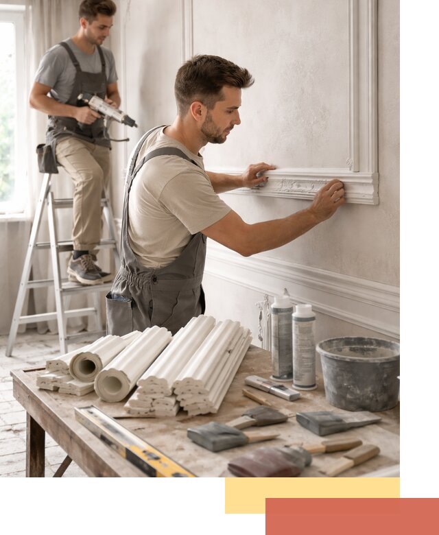 Монтаж лепнины на стены в Красноуфимске профессионально и качественно