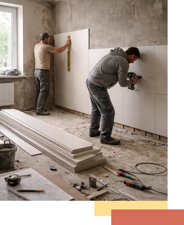 Монтаж ПВХ панелей на стены в Красноуфимске качественно и быстро