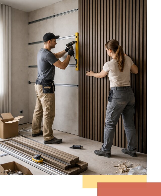 Монтаж реечных панелей на стены в Красноуфимске