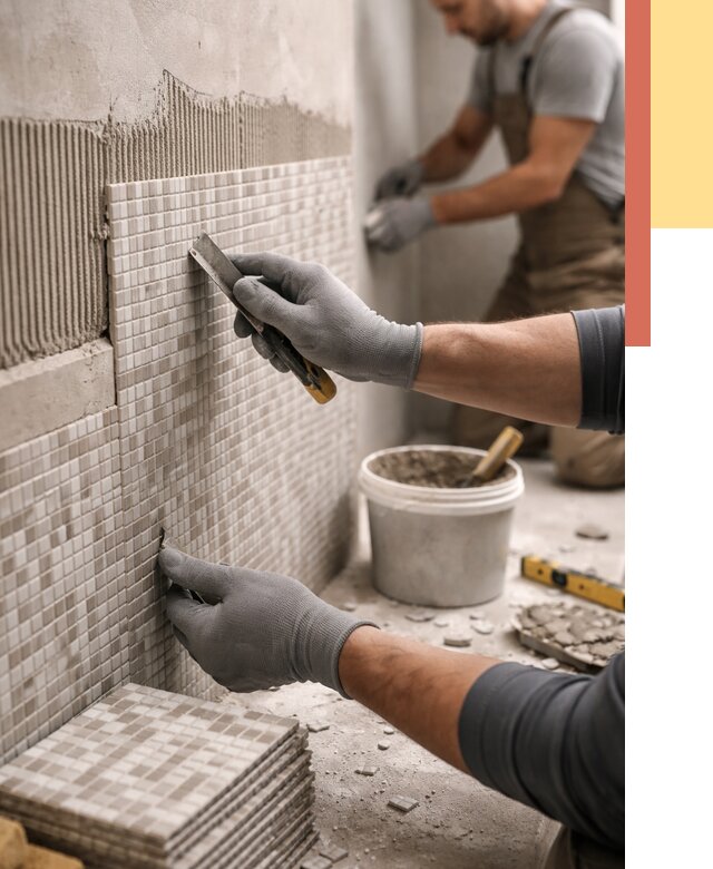 Облицовка стен мозаикой в Красноуфимске от 3250 руб/м2 — укладка мозаики на стены | ОТДЕЛОЧНИК-Крф