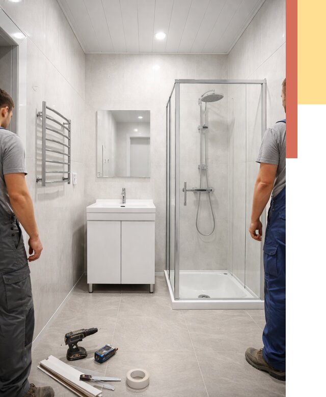 Отделка ванной комнаты панелями ПВХ в Красноуфимске от 4571 руб. за м2 | ОТДЕЛОЧНИК-Крф