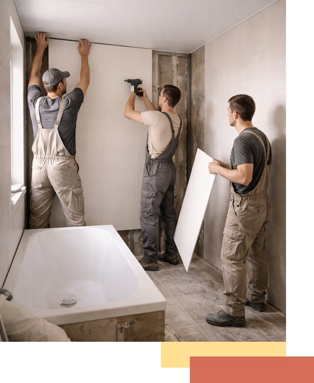 Отделка ванной панели ПВХ профессионально в Красноуфимске