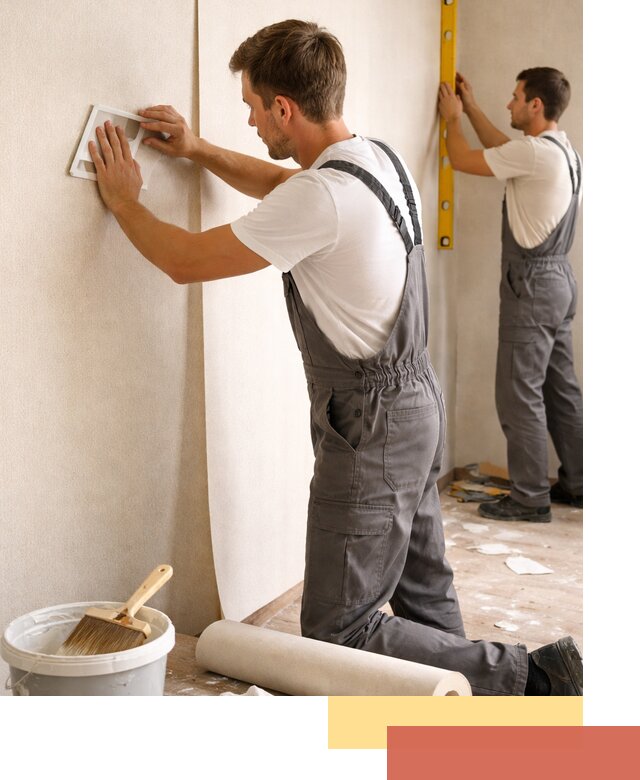 Поклейка бумажных обоев в Красноуфимске качественно и недорого