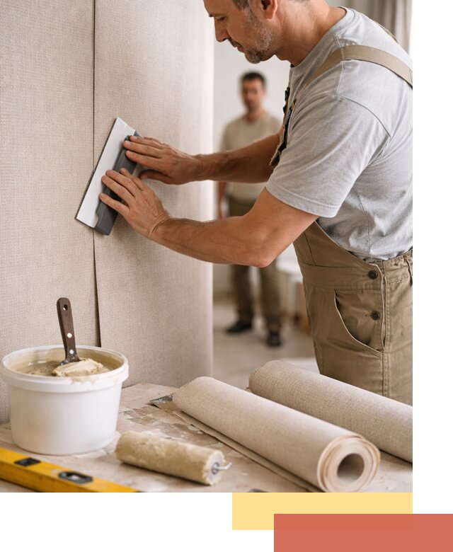 Поклейка текстильных обоев в Красноуфимске профессионально и аккуратно