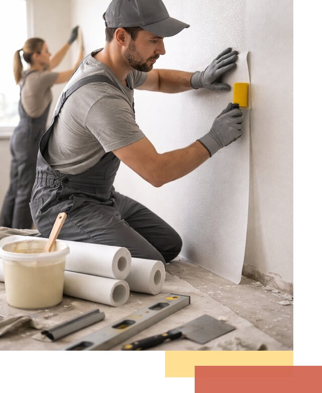 Поклейка стеклообоев профессионально в Красноуфимске