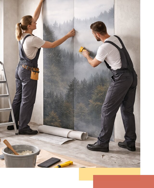 Поклейка фотообоев профессионально в Красноуфимске под ключ