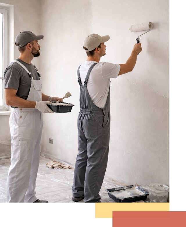 Покраска стен водоэмульсионной краской в Красноуфимске