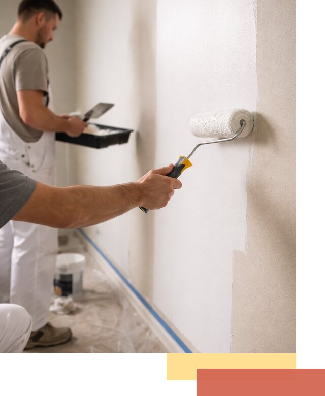 Покраска стен акриловой краской профессионально в Красноуфимске