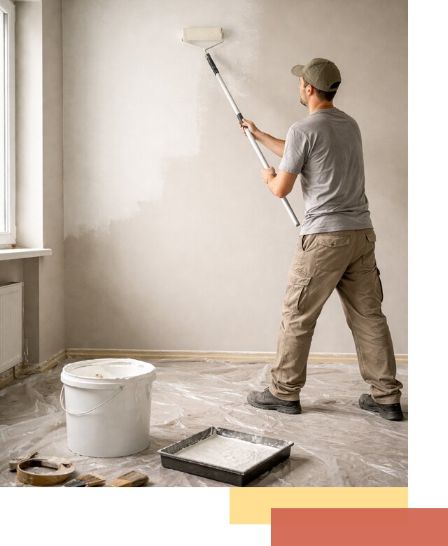 Покраска стен латексной краской в Красноуфимске качественно и быстро