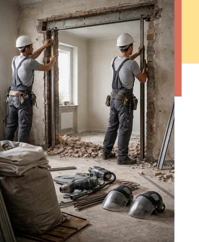 Расширение дверного проема в Красноуфимске от 12696 руб. под ключ | ОТДЕЛОЧНИК-Крф