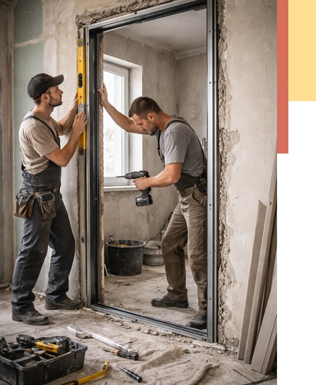 Закладка дверного проема в Красноуфимске от 3555 руб. — быстро и недорого | ОТДЕЛОЧНИК-Крф