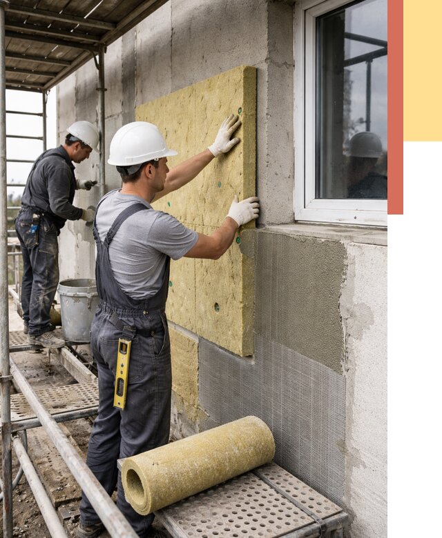 Утепление стен в Красноуфимске от 4368 руб. под ключ — быстро и недорого | ОТДЕЛОЧНИК-Крф