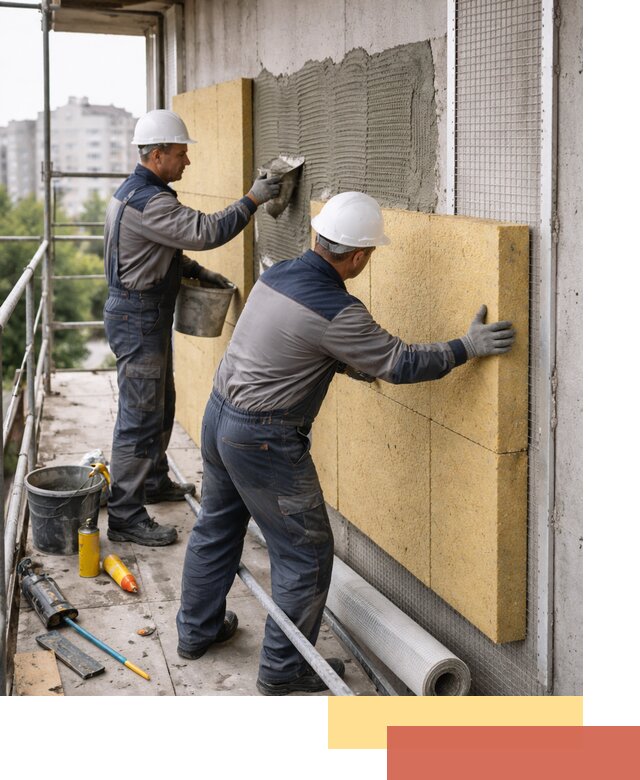 Утепление стен зданий и домов в Красноуфимске качественно и надежно