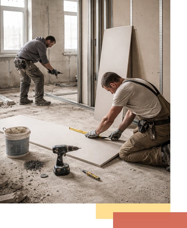 Кладка перегородок из ПГП под ключ в Красноуфимске