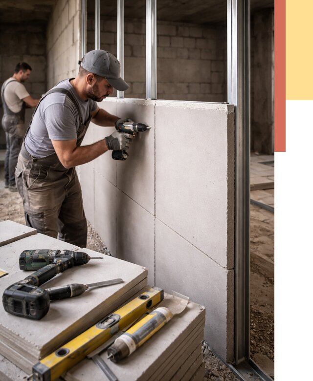 Кладка влагостойких перегородок ПГП в Красноуфимске от 1219 руб. под ключ | ОТДЕЛОЧНИК-Крф