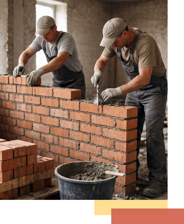 Кладка кирпичных перегородок под ключ в Красноуфимске