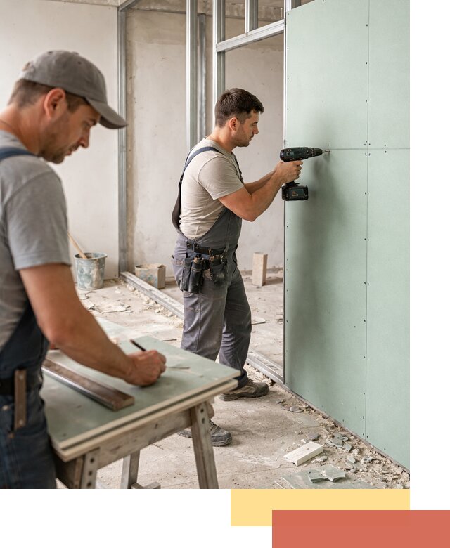 Перегородки из влагостойкого гипсокартона под ключ в Красноуфимске