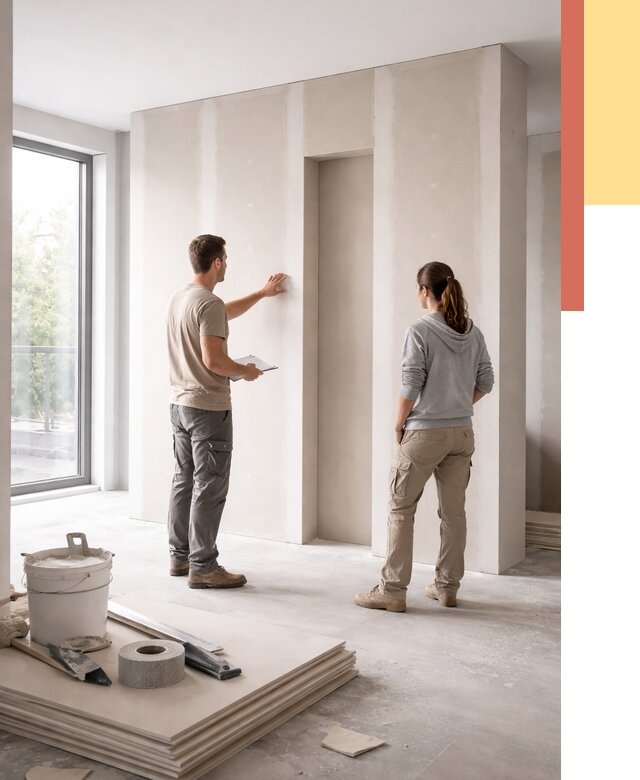 Зонирующая перегородка из гипсокартона в Красноуфимске от 2844 руб. под ключ | ОТДЕЛОЧНИК-Крф