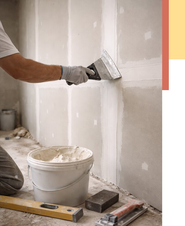 Шпаклевка перегородок из гипсокартона в Красноуфимске от 2539 руб. — услуги ОТДЕЛОЧНИК-Крф