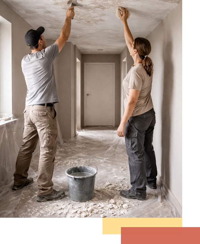 Удаление побелки с потолка в Красноуфимске — быстро и аккуратно