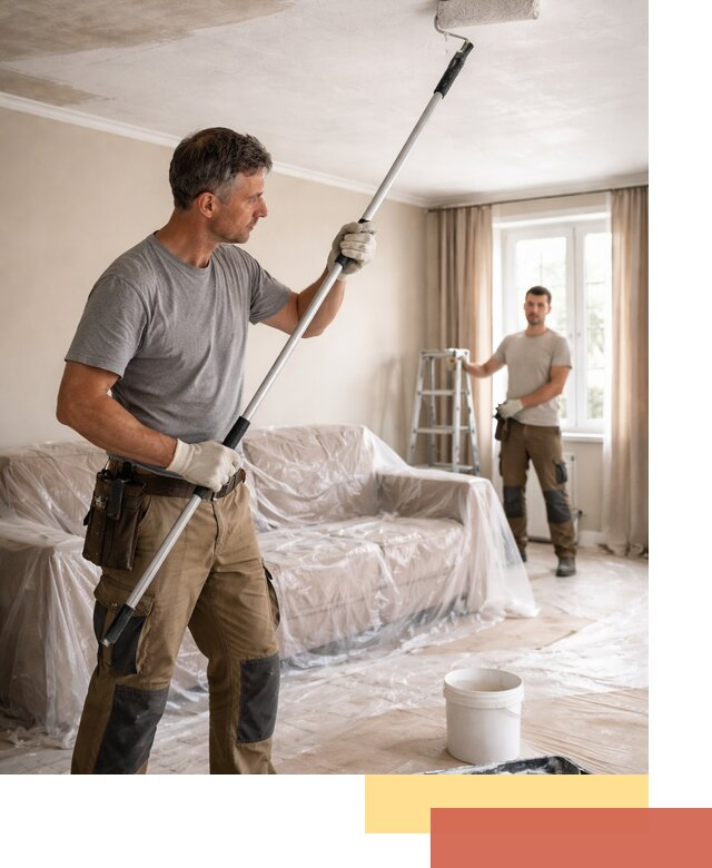 Грунтовка потолка в Красноуфимске — подготовка под покраску и отделку