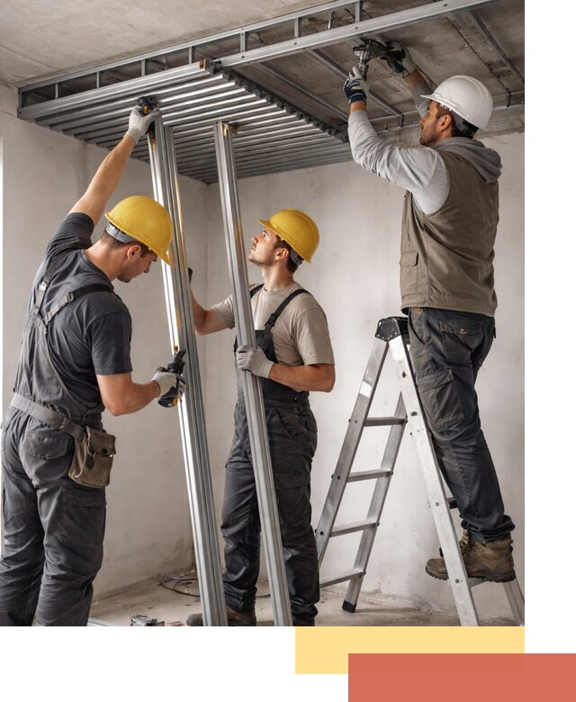 Монтаж реечного потолка под ключ в Красноуфимске