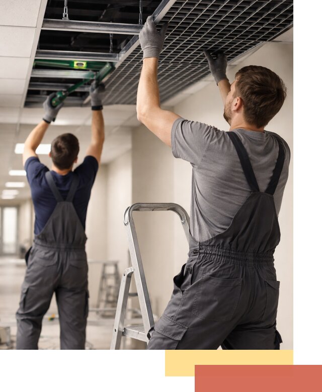 Монтаж потолка Грильято в Красноуфимске: установка под ключ качественно