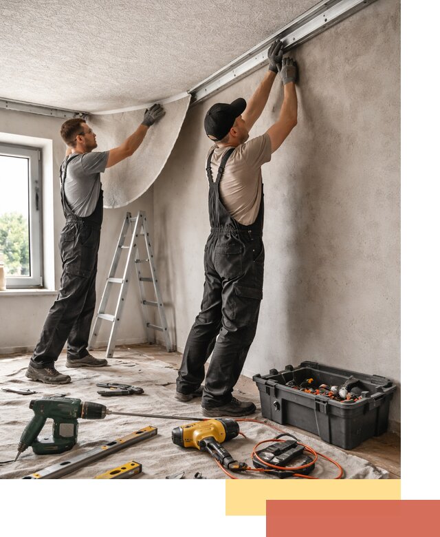 Монтаж фактурного натяжного потолка в Красноуфимске качественно и быстро