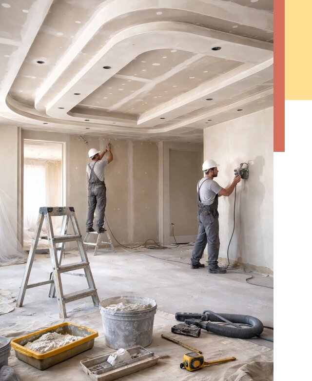 Многоуровневый потолок из гипсокартона в Красноуфимске от 762 руб. под ключ | ОТДЕЛОЧНИК-Крф