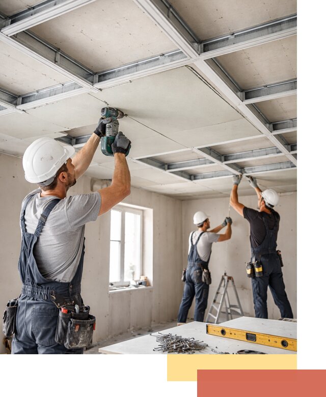 Кессонный потолок из гипсокартона под ключ в Красноуфимске