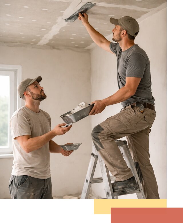 Шпаклевка потолка из гипсокартона в Красноуфимске качественно и быстро