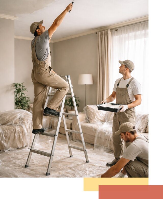 Покраска потолков акриловой краской в Красноуфимске качественно и быстро