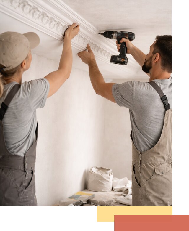 Профессиональный монтаж лепнины на потолок в Красноуфимске