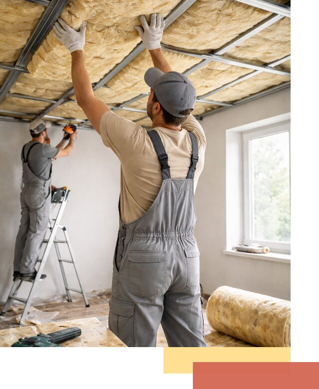 Утепление потолка под ключ в Красноуфимске качественно и быстро